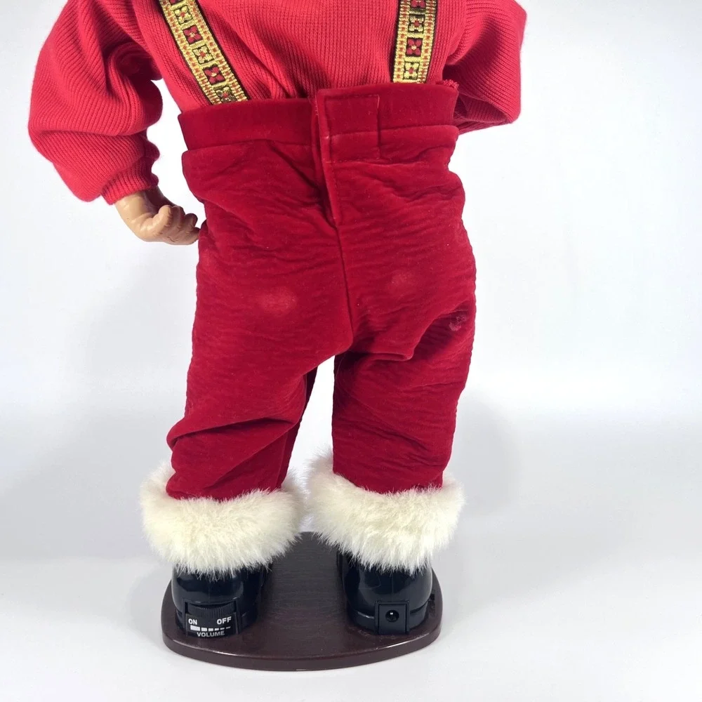 VTG 1998 Jingle Bell Rock Santa Dancing‎ Musical Figure 16